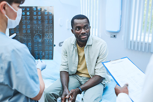 Man in Doctor's office